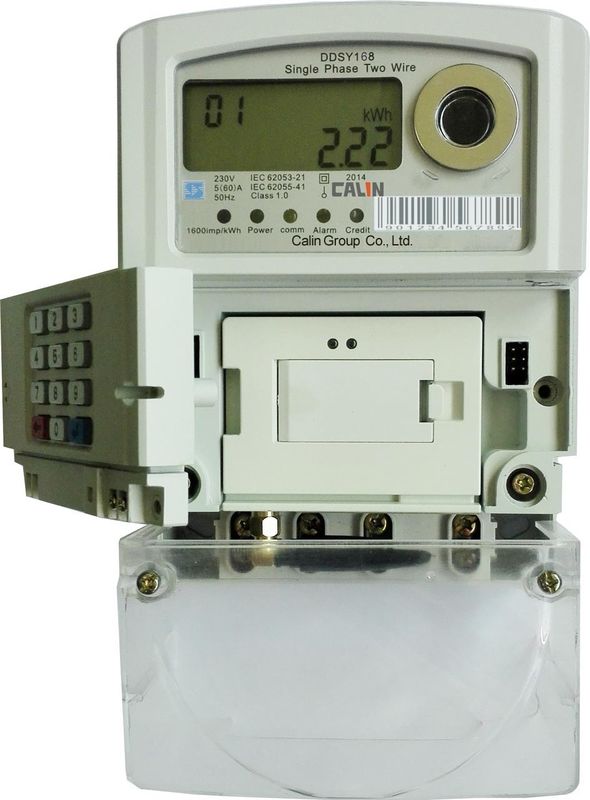 Remote Control STS Prepaid Meters 3X240V Single Phase Watt Hour Meter Back - End