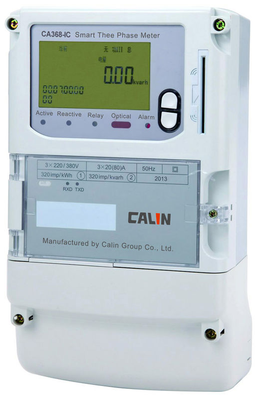 IC Card Polyphase Prepaid Electricity Meters With Iec Standard Load Profile Modular