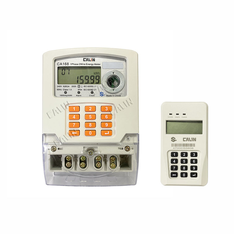 Single Phase Smart IP54 Prepaid Electricity Meter With RF Module