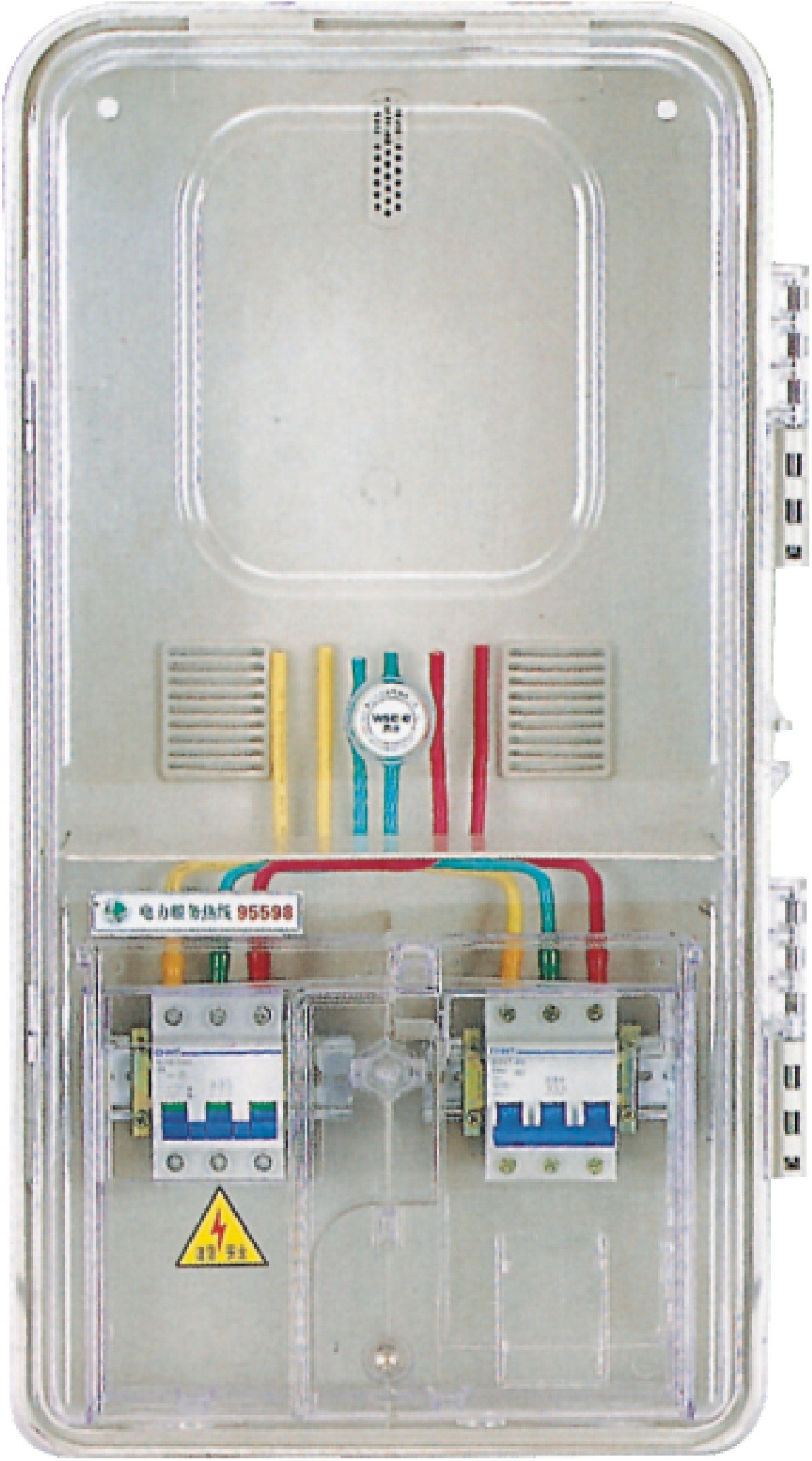 1 Position 3 Phase Electric Meter Box With 10 Reinforced Glass Fiber