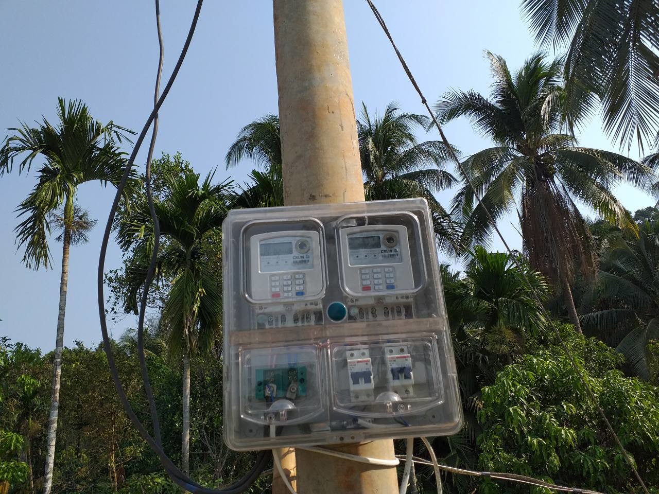 Three Phase Dual Tariff Prepaid Prepayment Meter LCD Display