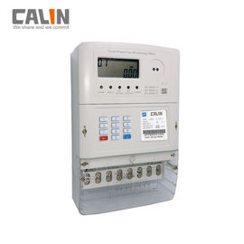 LCD Display STS Prepaid 3 Phase Electric Meter With Automatic Meter Reading System