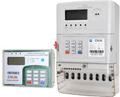Three Phase Prepaid Electricity Meters , Plc Rf Commercial Electric Meter