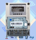 Card Prepayment Single Phase Electric Meter , Surge Protection Wireless Power Meter