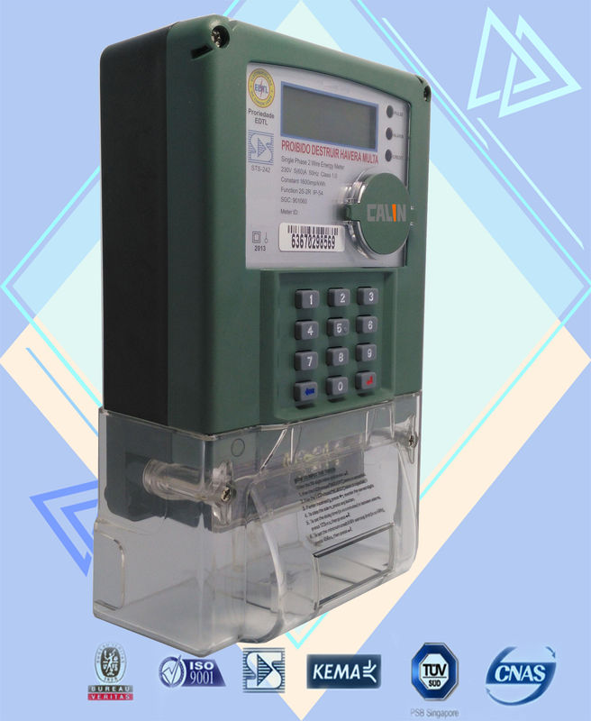 Hermitically Sealed Single Phase Kwh Meter MCB Surge Electric Meter Safety