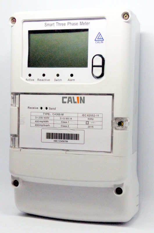 Interoperable AMR AMI Wireless Electricity Meter , Electricity Prepayment Meter