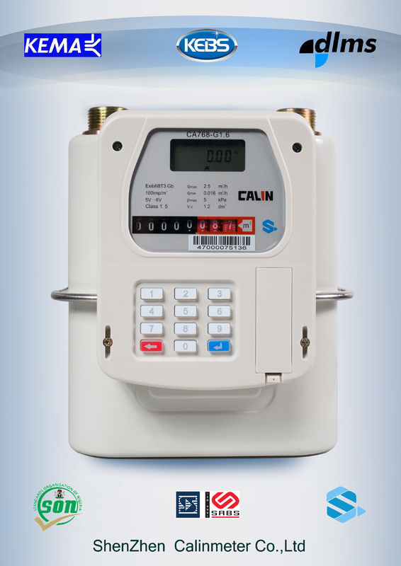 Mobile Payment M-PESA Prepaid Gas Meter 5 Year Above Battery Life