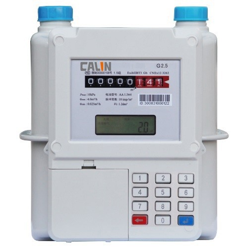 Aluminum Material Smart STS Keypad Meter , Prepay Gas Meter Low Credit