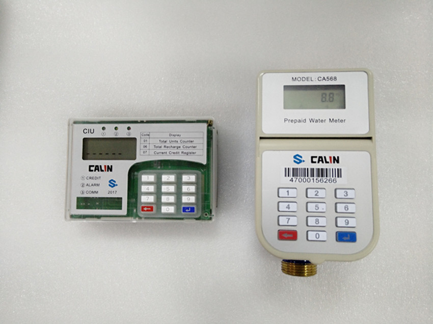 Multijet STS Prepayment Water Meter with Keypad LCD and Counter Dual