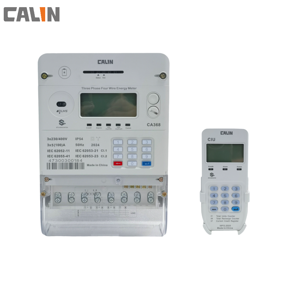 Anti - Tamper Smart Electric Meters 4 Channel Three Phase Kilowatt Hour ...