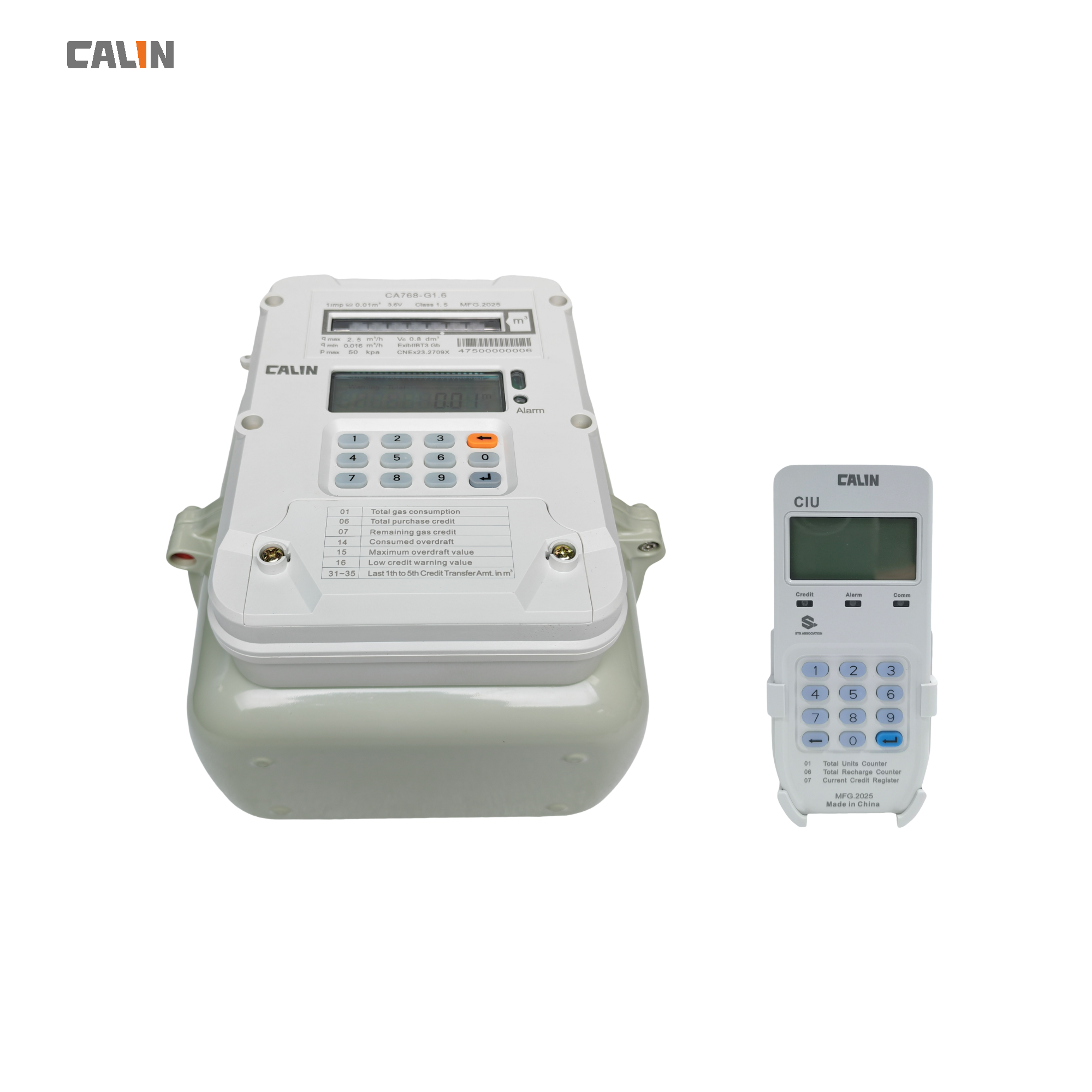 G1.6 / G 2.5 / G4 Wireless Prepaid Gas Meter , LoRa Hybrid Gas Meter