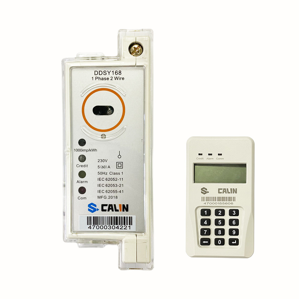 IP54 Single Phase Electric Meter 35mm Din Rail Keypad Prepaid Meter