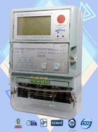 Automated Reading Commercial Electric Meter , Three Phase Electricity Meter