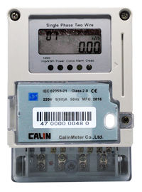 Card Type Smart Electric Meters , Plug - In Module Single Phase Electronic Meter